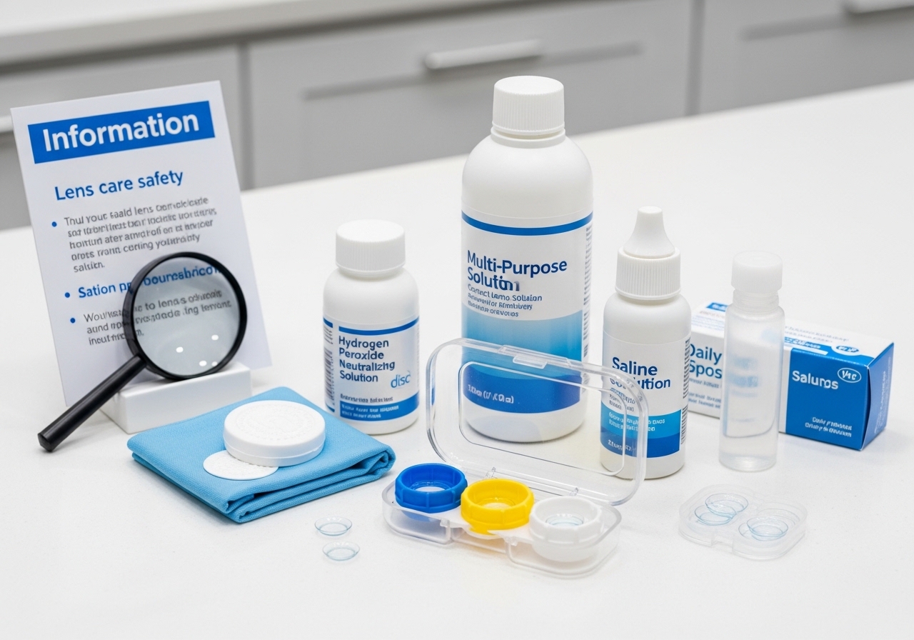 Contact lens and eyewear care products