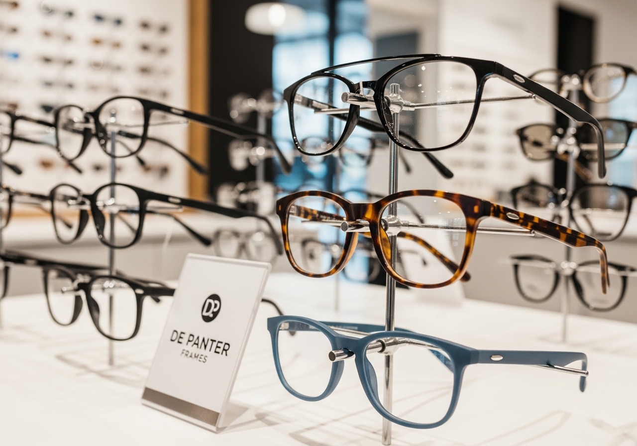 DE Panter black eye glasses frame