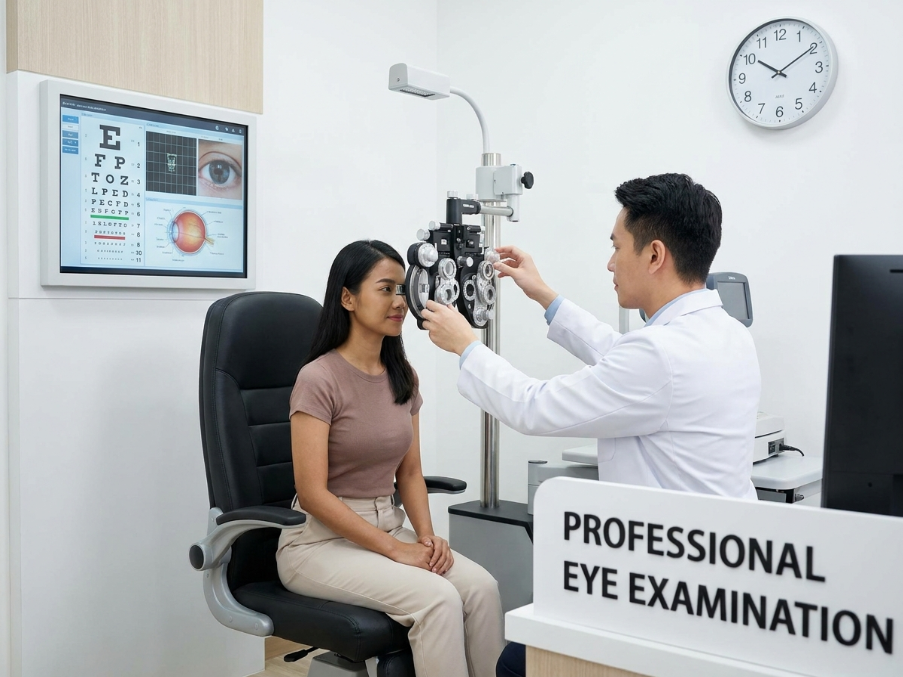 Digital retinography eye examination device at CK Optometrist